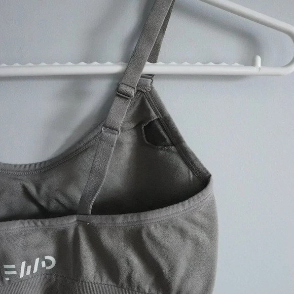 FWD Women's Small Activewear Grey Adjustable Straps Stretch Sports Bra - Picture 4 of 6